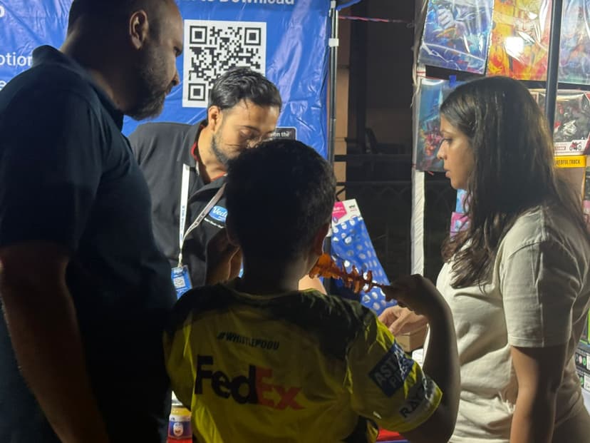 Veda Milk products display at ATS Le Grandiose community stall